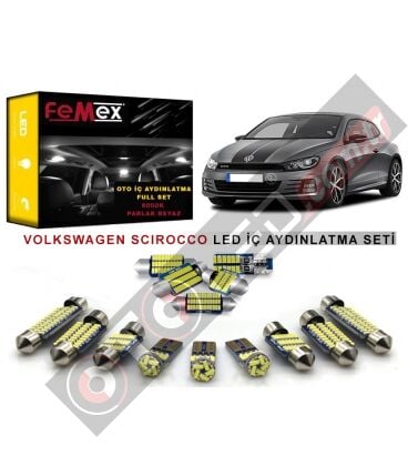 Volkswagen Scirocco LED İç Aydınlatma Ampul Seti FEMEX Parlak Beyaz
