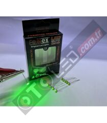FEMEX Premium 10'lu İnce Bacaklı Kıl Led 3030 Chipset 1smd Mini Led Ampul Yeşil