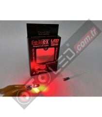 FEMEX Premium 10'lu T5 Led 3030 Chipset 3smd Mini Led Ampul Kırmızı