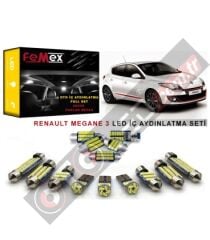 Renault Megane 3 LED İç Aydınlatma Ampul Seti FEMEX Parlak Beyaz