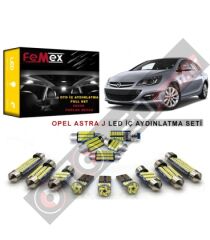 Opel Astra J LED İç Aydınlatma Ampul Seti FEMEX Parlak Beyaz