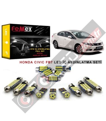 Honda Civic FB7 LED İç Aydınlatma Ampul Seti FEMEX Parlak Beyaz