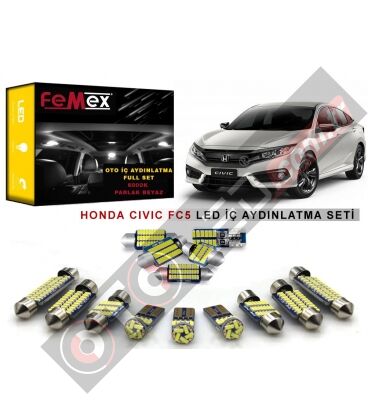 Honda Civic FC5 LED İç Aydınlatma Ampul Seti FEMEX Parlak Beyaz