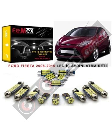 Ford Fiesta LED İç Aydınlatma Ampul Seti FEMEX Parlak Beyaz