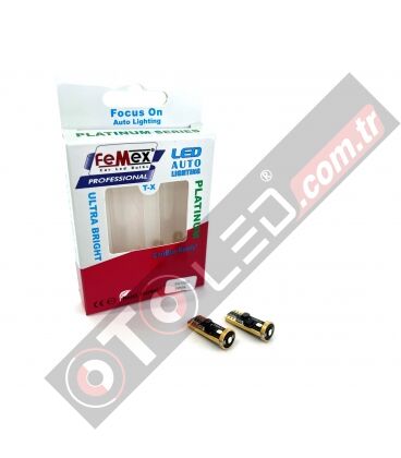 FEMEX Platinum Beyaz T10 3smd OSRAM Chipset Led Ampul Aktif Canbus