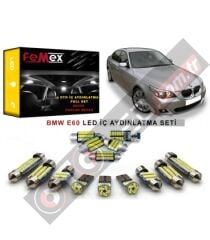 BMW E60 5 Serisi LED İç Aydınlatma Ampul Seti FEMEX Parlak Beyaz