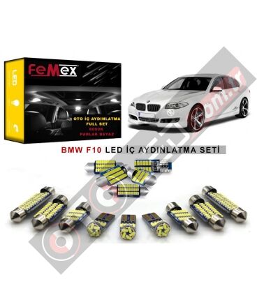 BMW F10 5 Serisi LED İç Aydınlatma Ampul Seti FEMEX Parlak Beyaz