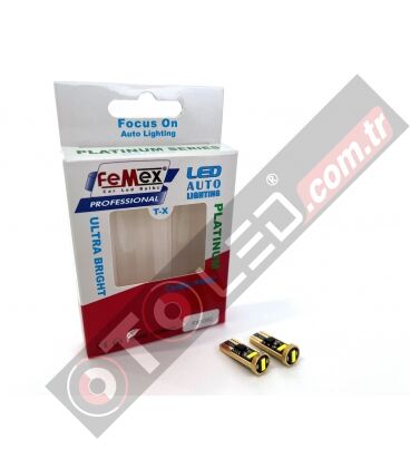 FEMEX Platinum Beyaz T10 3smd CSP Chipset Led Ampul Aktif Canbus