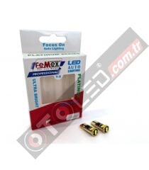 FEMEX Platinum Beyaz T10 3smd CSP Chipset Led Ampul Aktif Canbus