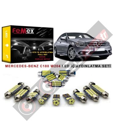 Mercedes-Benz C180 W204 Kasa İç Aydınlatma Ampul Seti FEMEX Parlak Beyaz