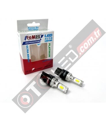 FEMEX Platinum W21W T20 15W Tek Duy CSP Led Ampul Beyaz Ultra Parlak