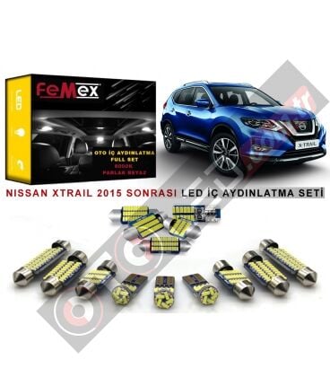 Nissan Xtrail 2015 Sonrası LED İç Aydınlatma Ampul Seti FEMEX Parlak Beyaz