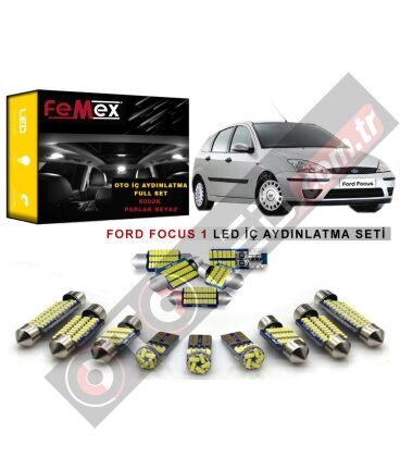 Ford Focus 1 LED İç Aydınlatma Ampul Seti FEMEX Parlak Beyaz