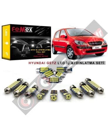 Hyundai Getz LED İç Aydınlatma Ampul Seti FEMEX Parlak Beyaz