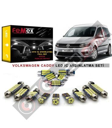 Volkswagen Caddy LED İç Aydınlatma Ampul Seti FEMEX Parlak Beyaz