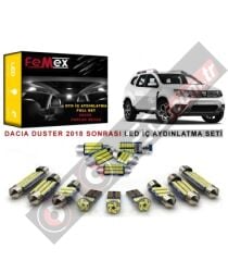 Dacia Duster 2018 Sonrası LED İç Aydınlatma Ampul Seti FEMEX Parlak Beyaz