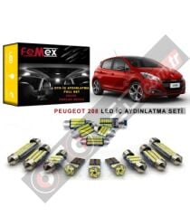 Peugeot 208 LED İç Aydınlatma Ampul Seti FEMEX Parlak Beyaz