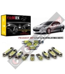 Peugeot 407 LED İç Aydınlatma Ampul Seti FEMEX Parlak Beyaz
