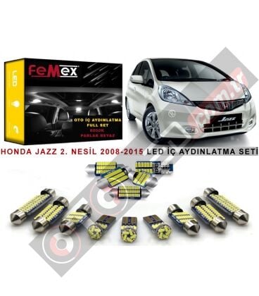 Honda Jazz 2008-2015 2. Nesil LED İç Aydınlatma Ampul Seti FEMEX Parlak Beyaz