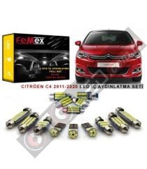 Citröen C4 2011-2020 LED İç Aydınlatma Ampul Seti FEMEX Parlak Beyaz