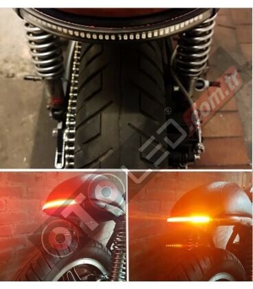 Motorsiklet Park Stop Sinyal Ledi 32 Ledli Flexible Led 2 Renk