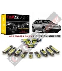 Volkswagen Golf 4 LED İç Aydınlatma Ampul Seti FEMEX Parlak Beyaz