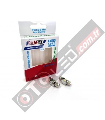 FEMEX Platinum 31mm Sofit Led Ampul CSP Chipset Aktif Canbus