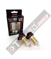 FEMEX Sis Led Ampul H8/11 2835 Chip 9W Led Ampul Turuncu 66smd Ultra Parlak Mercekli