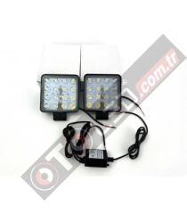 Projektör Çakar Led 2li Turuncu Çakarlı Modlu Kumandalı 12v-24v