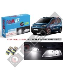 Fiat Doblo D5 2023 Sonrası LED Plaka Aydınlatma Ampul Seti FEMEX Parlak Beyaz