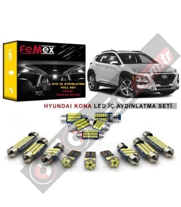 Hyundai Kona LED İç Aydınlatma Ampul Seti FEMEX Parlak Beyaz