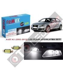 Audi A3 (2003-2012) Led Plaka Aydınlatma Ampul Seti Femex Parlak Beyaz
