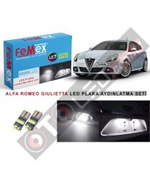 Alfa Romeo Giuiletta Led Plaka Aydınlatma Ampul Seti Femex Parlak Beyaz