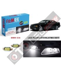 Bmw E36 Led Plaka Aydınlatma Ampul Seti Femex Parlak Beyaz