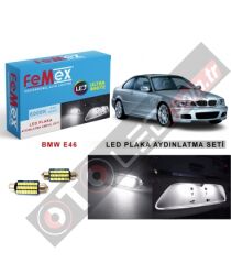 Bmw E46 Led Plaka Aydınlatma Ampul Seti Femex Parlak Beyaz
