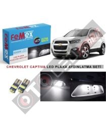 Chevrolet Captiva Led Plaka Aydınlatma Ampul Seti Femex Parlak Beyaz