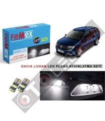 Dacia Logan Led Plaka Aydınlatma Ampul Seti Femex Parlak Beyaz