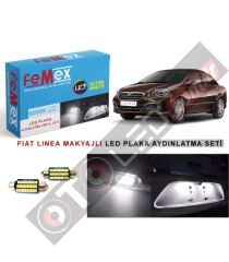 Fiat Linea Makyajlı Led Plaka Aydınlatma Ampul Seti Femex Parlak Beyaz