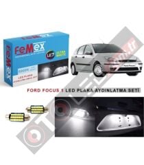 Ford Focus 1 Led Plaka Aydınlatma Ampul Seti Femex Parlak Beyaz