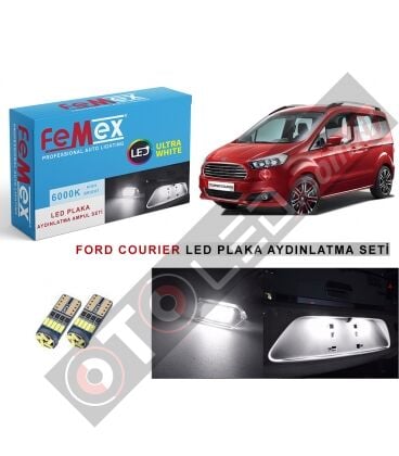 Ford Courier Led Plaka Aydınlatma Ampul Seti Femex Parlak Beyaz