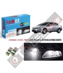 Honda Civic FB7 Led Plaka Aydınlatma Ampul Seti Femex Parlak Beyaz