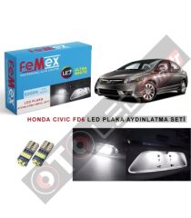 Honda Civic Fd6 Led Plaka Aydınlatma Ampul Seti Femex Parlak Beyaz