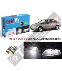 Honda Civic Es Led Plaka Aydınlatma Ampul Seti Femex Parlak Beyaz
