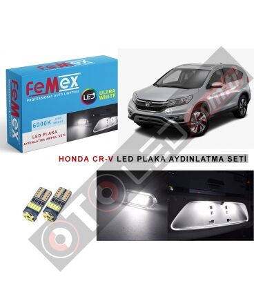 Honda Cr-V Led Plaka Aydınlatma Ampul Seti Femex Parlak Beyaz