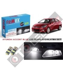 Hyundai Accent Blue Led Plaka Aydınlatma Ampul Seti Femex Parlak Beyaz