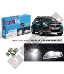 Peugeot 2008 Led Plaka Aydınlatma Ampul Seti Femex Parlak Beyaz