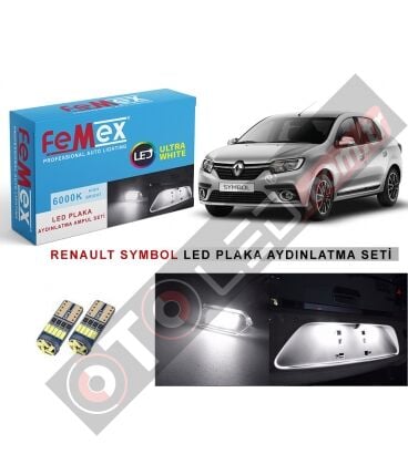 Renault Symbol Led Plaka Aydınlatma Ampul Seti Femex Parlak Beyaz