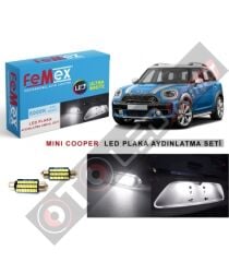 Mini Cooper Led Plaka Aydınlatma Ampul Seti Femex Parlak Beyaz