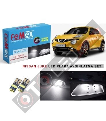 Nissan Juke Led Plaka Aydınlatma Ampul Seti Femex Parlak Beyaz