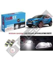 Nissan Qashqai Led Plaka Aydınlatma Ampul Seti Femex Parlak Beyaz